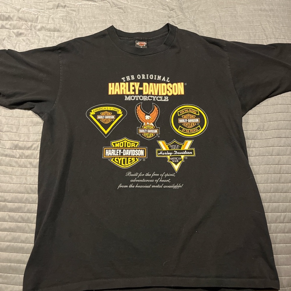 Vintage 1995 Harley Davidson grave tee
